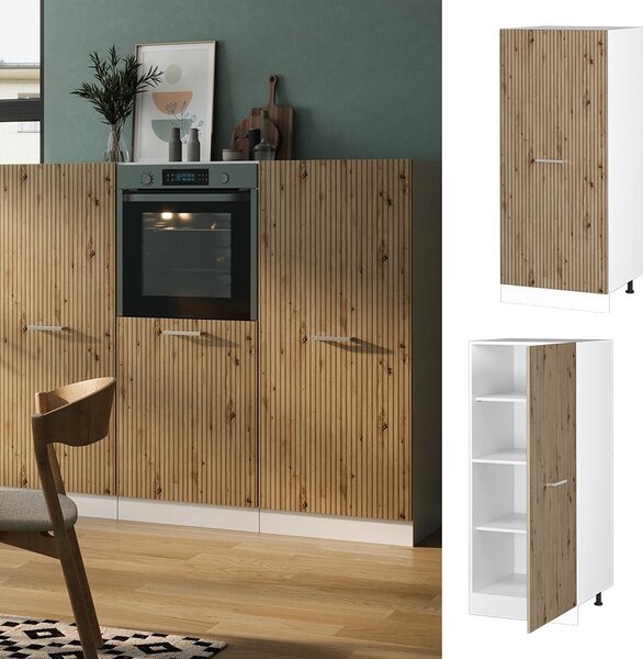 Vysoká skříň Vicco R-Line Řemeslný dub 60 cm, Model 49192
