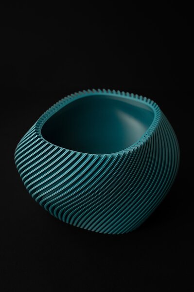 KVĚTINÁČ TORACE - S jedinečným designem, transformative teal