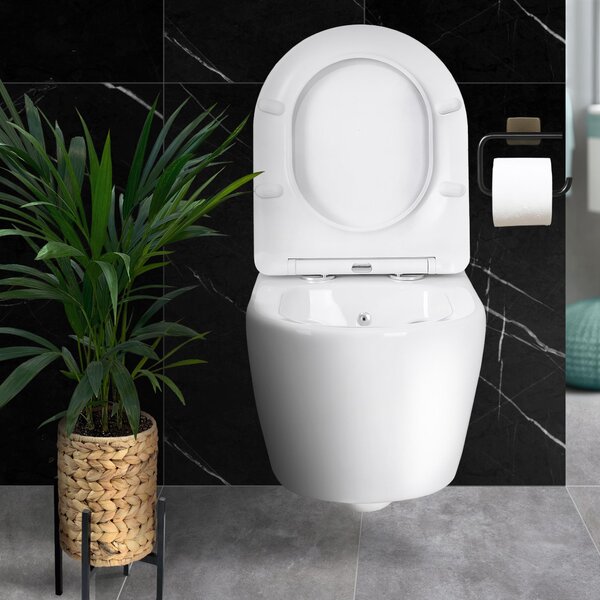 Geberit závěsný sprchový klozet bez ráfku klozet Taharet/bidet ventil předstěnová sada prvků