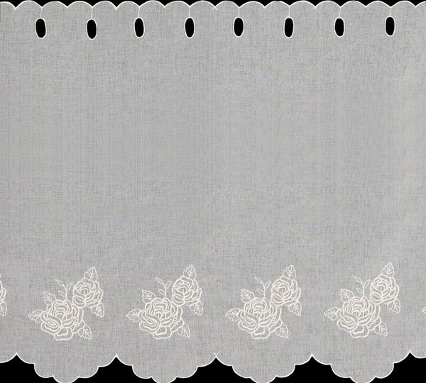 KRÁTKÁ ZÁCLONA NA POUTKÁCH ELSIE 145X70 CM KVĚTY