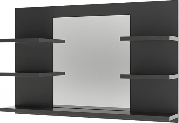Koupelnová zrcadlová skříňka Vicco Wilbur Antracit 78 x 50 cm s policemi, Model 56243