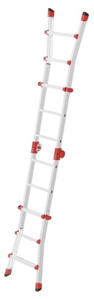 Teleskopický žebřík Hailo M80 4x3 příčky, 7512-007