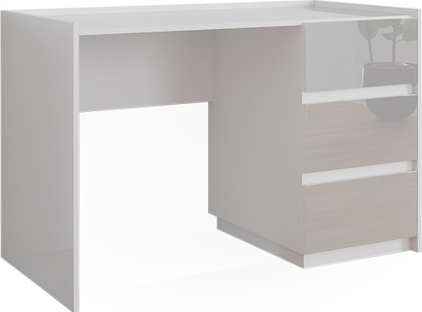 Toaletní stolek Vicco Marla Bílá vysoký lesk 120 cm se 3 zásuvkami, Model 51970
