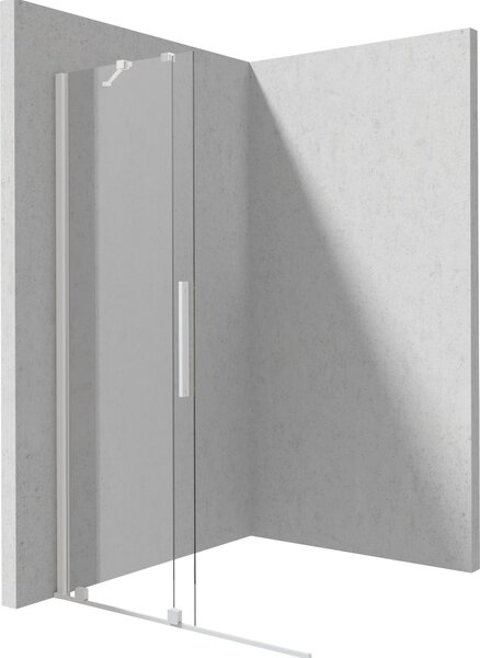 Deante Prizma sprchová zástěna walk-in 90 cm bílá matný/průhledné sklo KTJ_A39R