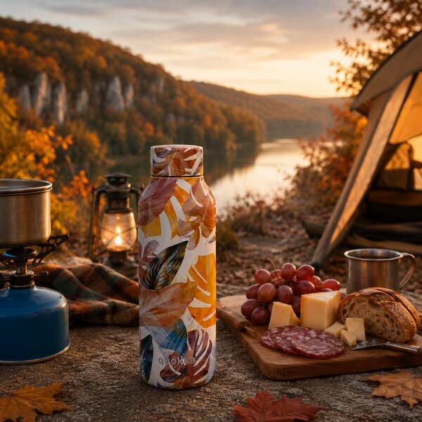 Nerezová termoláhev Solid, 510ml, Quokka, autumn