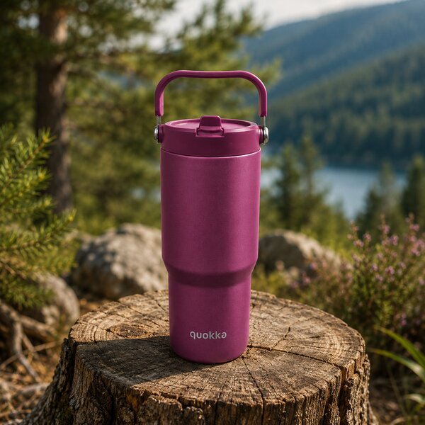Termohrnek Core s poutkem, 860ml, Quokka, vínový