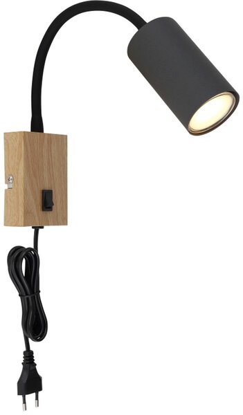 Globo Lighting Robby nástěnné svítidlo 1x25 W dřevo-grafitová 57911WG