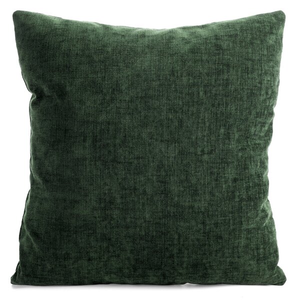 VÁNOČNÍ DEKORAČNÍ POVLAK NA POLŠTÁŘ SHINE 45X45 CM TMAVĚ ZELENÝ