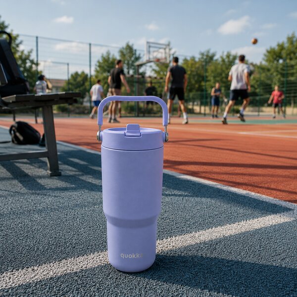 Termohrnek Core s poutkem, 860ml, Quokka, levandulový