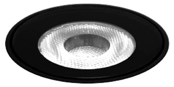 Wever & Ducré Lighting WEVER DUCRÉ LED podlahová vestavná lampa Blink 1.0 černá bez rámečku, Černá, Hliník, Zapuštěné kulaté
