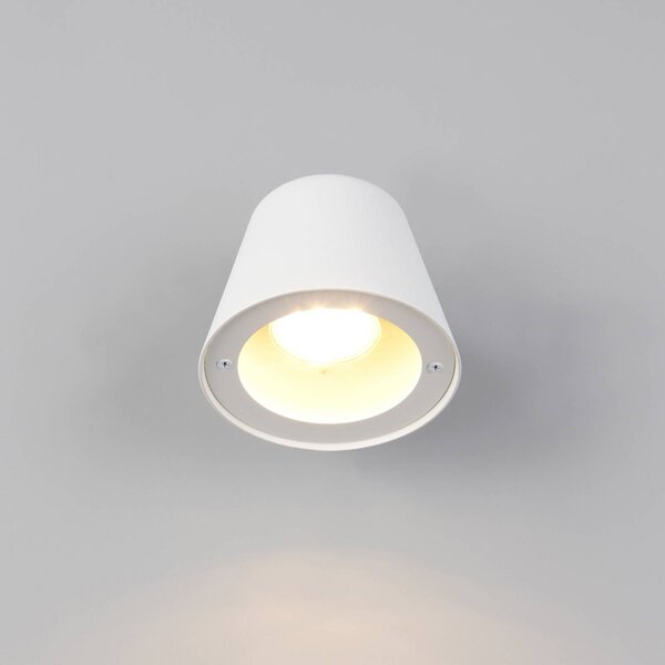 Trio Lighting Venkovní nástěnné svítidlo Beni, matná bílá, šířka 11 cm, kov, stmívatelný, Bílá / opál, kov, Moderní