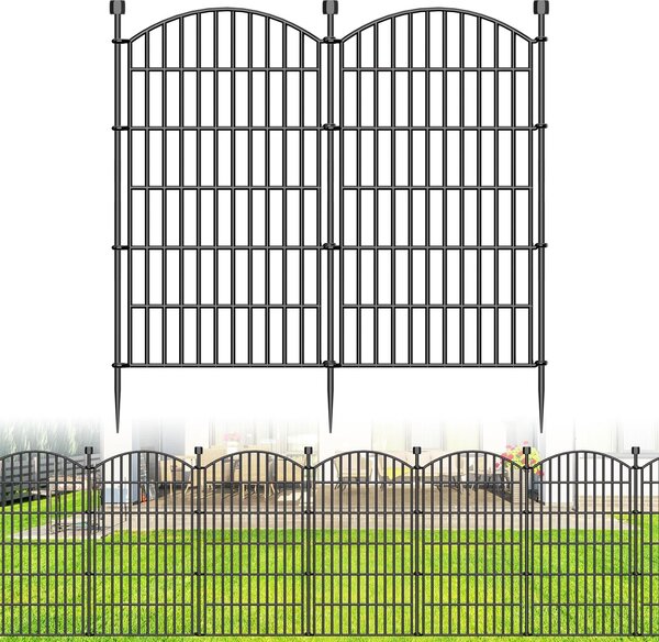 Plotový panel pro psy - Dekorativní zahradní plot - Bez zapichování - Model 11
