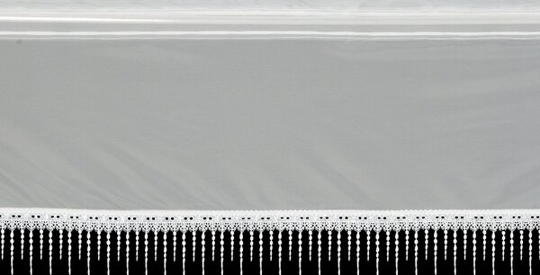 KRÁTKÁ ZÁCLONA NA PÁSCE MANUELA 150X40 CM BÍLÁ