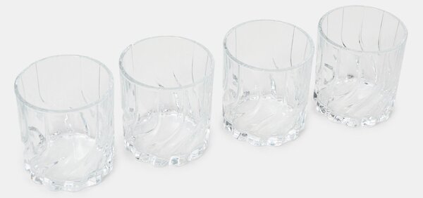 Sinsay - Sada sklenic s reliéfním vzorem 4 pack - clear