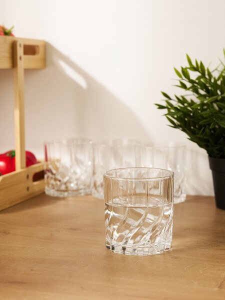 Sinsay - Sada sklenic s reliéfním vzorem 4 pack - clear