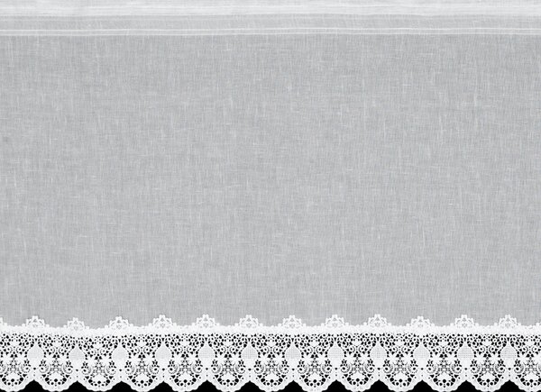 KRÁTKÁ ZÁCLONA NA PÁSCE KASANDRA 150X70 CM BÍLÁ