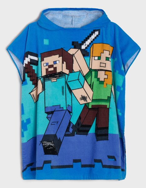 Sinsay - Osuška s kapucí Minecraft - indigo