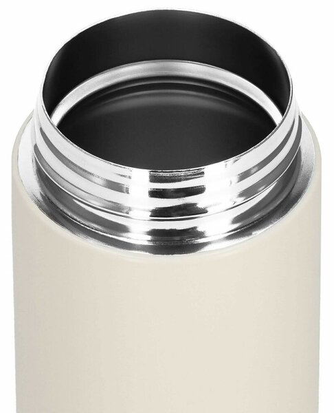 Nerezová termoska s teploměrem 420 ml SPRINGOS THERMOS krémová