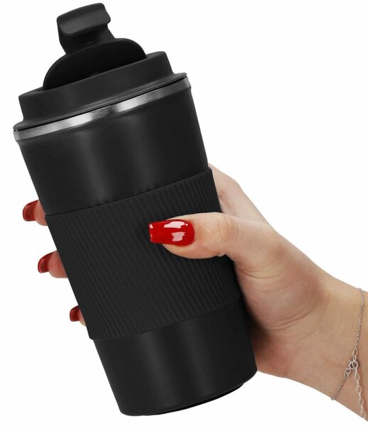 Cestovní termohrnek 500 ml SPRINGOS SIPPY černý