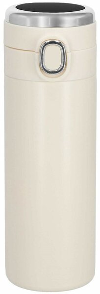 Nerezová termoska s teploměrem 420 ml SPRINGOS THERMOS krémová