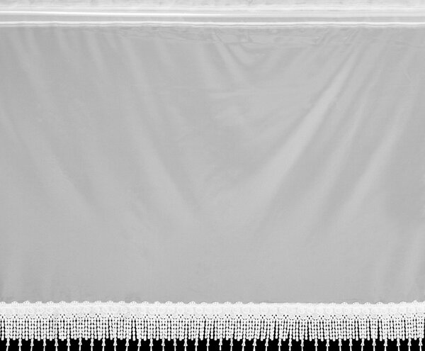 KRÁTKÁ ZÁCLONA NA PÁSCE FELICIANA 150X70 CM KRÉMOVÁ