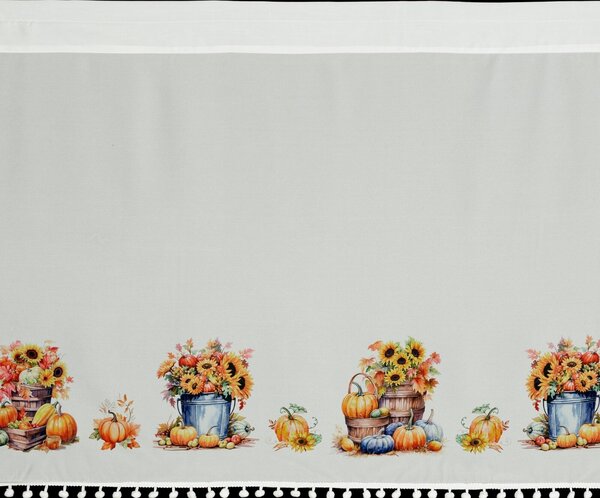 KRÁTKÁ ZÁCLONA NA PÁSCE AUTUMN 150X70 CM VZOROVANÁ