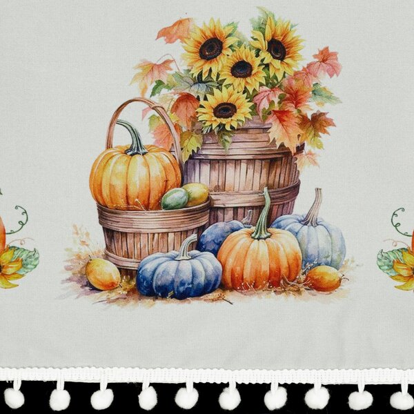 KRÁTKÁ ZÁCLONA NA PÁSCE AUTUMN 150X70 CM VZOROVANÁ