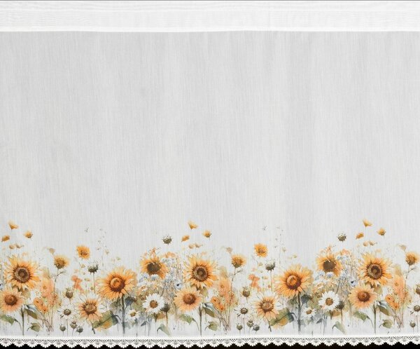KRÁTKÁ ZÁCLONA NA PÁSCE SUNFLOWER 150X70 CM KVĚTY