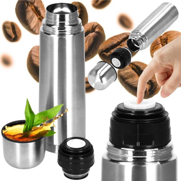 Nerezová termoska 500 ml SPRINGOS WARMO stříbrná