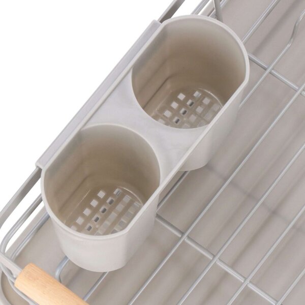 Odkapávač na nádobí 42x31x13,5 cm SPRINGOS Fluvia KI0136 šedý