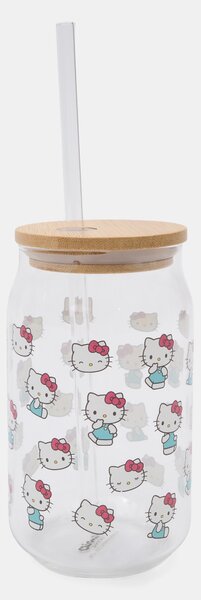 Sinsay - Hrnek s víčkem a brčkem Hello Kitty - vícebarevná