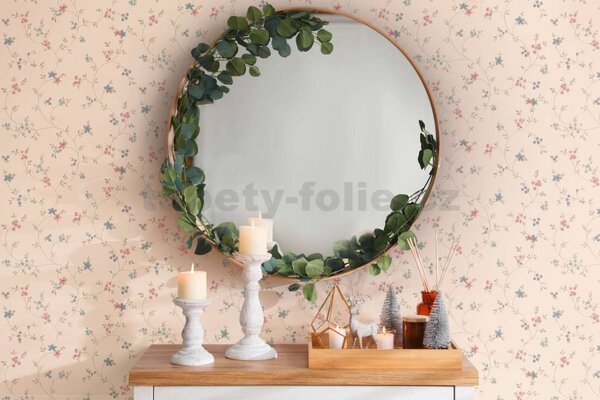 Vliesové tapety na zeď A.S. CRÉATION Maison Charme 39071-1 stylizované květy na krémovém podkladu rozměr 10,05 m x 0,53 m