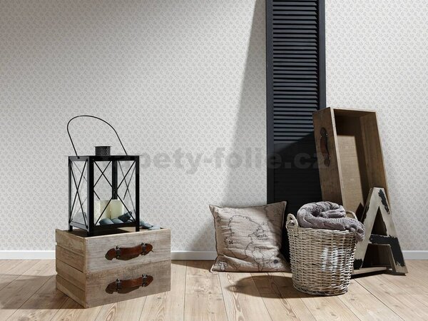 Vliesové tapety na zeď A.S. CRÉATION Maison Charme 39074-1 drobné kytičky modré rozměr 10,05 m x 0,53 m