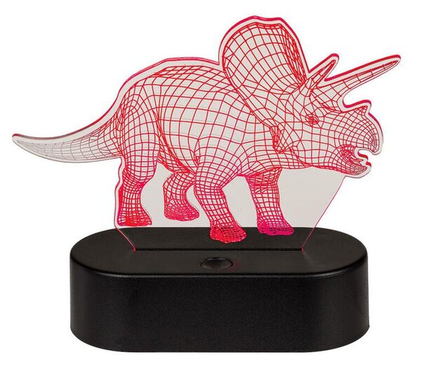 Dětská lampička 3D TRICERATOPS
