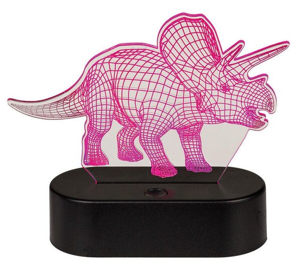 Dětská lampička 3D TRICERATOPS