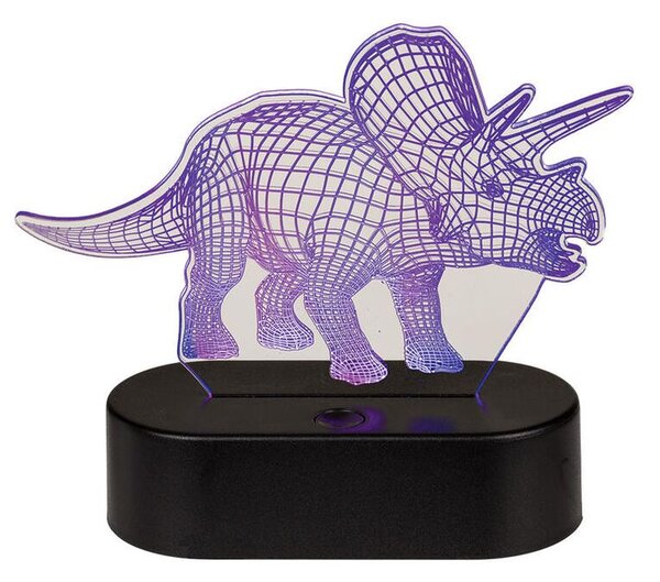 Dětská lampička 3D TRICERATOPS