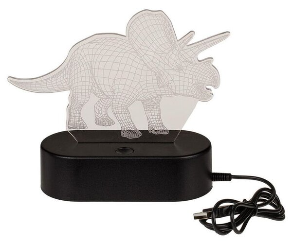 Dětská lampička 3D TRICERATOPS
