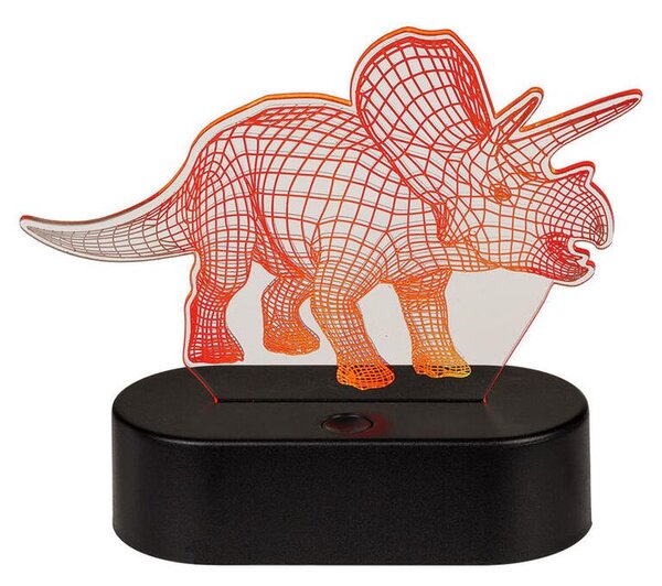 Dětská lampička 3D TRICERATOPS