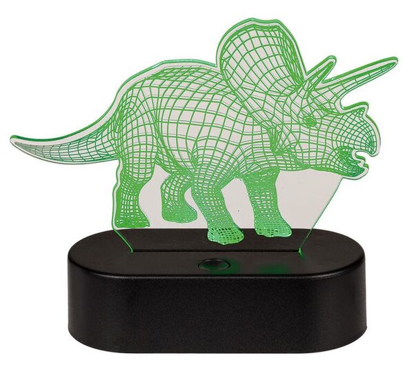 Dětská lampička 3D TRICERATOPS