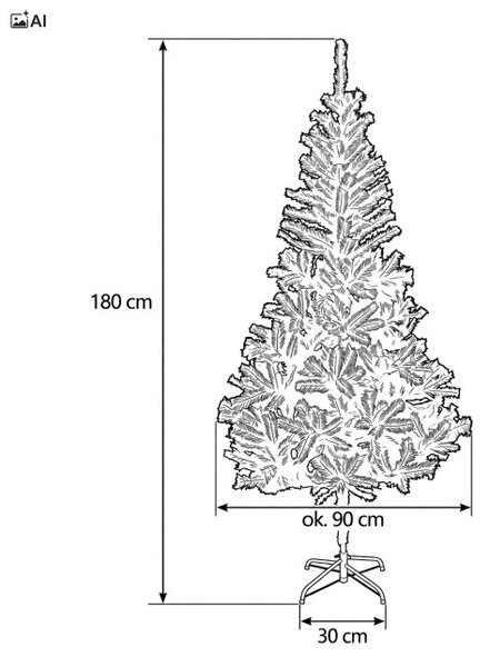 Vánoční stromek CLARA 180 cm