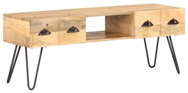 TV stolek 120 x 35 x 45 cm masivní mangovníkové dřevo 321790