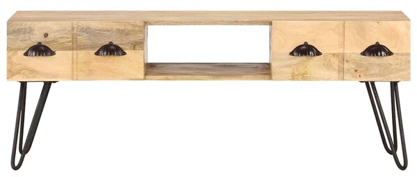 TV stolek 120 x 35 x 45 cm masivní mangovníkové dřevo 321790