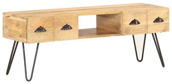 TV stolek 120 x 35 x 45 cm masivní mangovníkové dřevo 321790