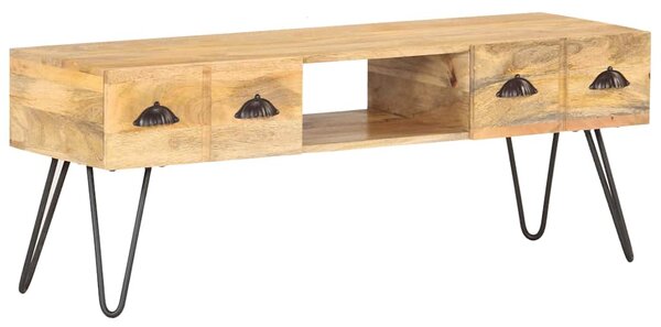 TV stolek 120 x 35 x 45 cm masivní mangovníkové dřevo 321790