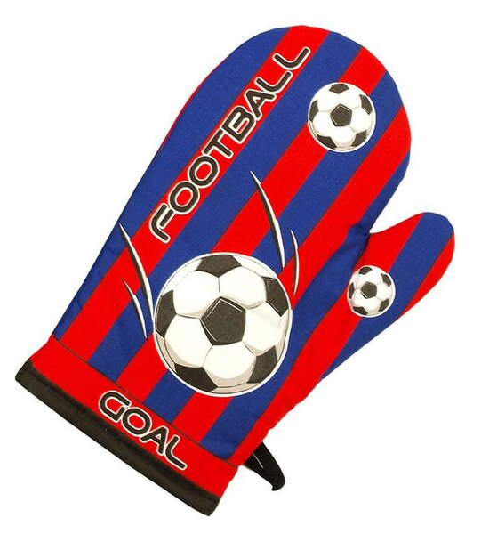 Kuchyňská chňapka FOTBAL červená