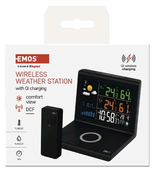 EMOS Meteostanice s bezdrátovým nabíjením E8010 E8010