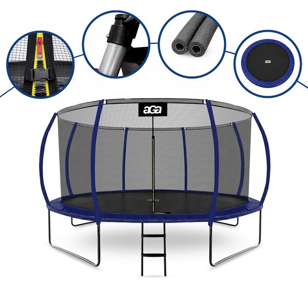 Aga Trampolína 430 cm + ochranná síť + žebřík