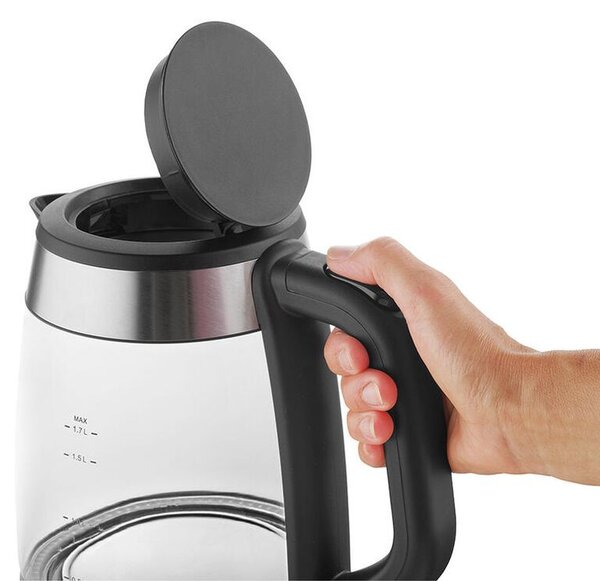 Rychlovarná konvice skleněná SILVER 1,7 l