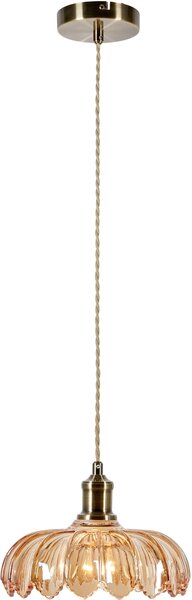Markslöjd Kurage závěsné svítidlo 1x40 W mosaz-jantarová 108858