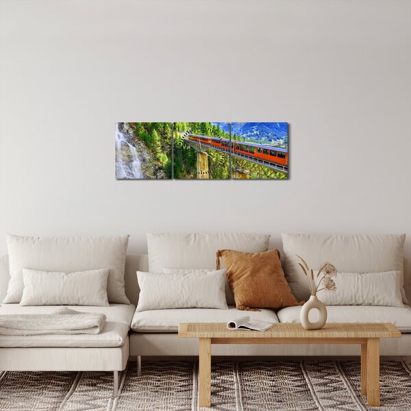 Obraz - Matterhorn, Zermatt, Valais, Švýcarsko (s hodinami) (90x30 cm)